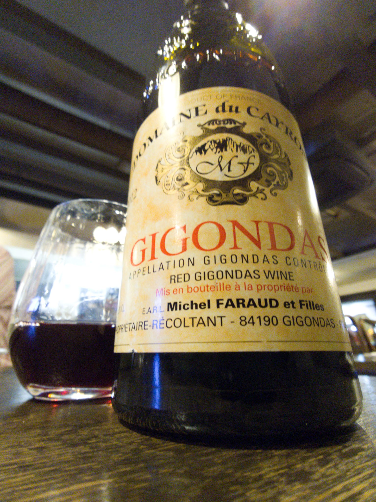 Domaine du Cayron Gigondas 2012